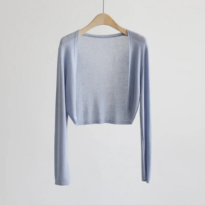 Ice Silk Cardigan Air Conditioning Shirt