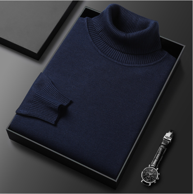 ⏳Limited-time 50% off⏰Men's Solid Color Premium Turtleneck Sweater👔