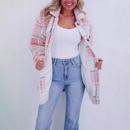 Women’s Teddy Plaid Shacket