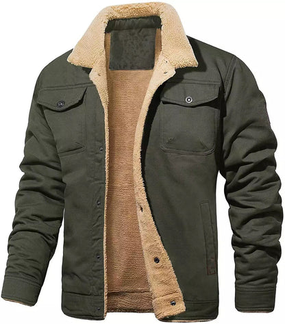 🎁New Year Sale 40% OFF⏳Men's Retro Western Winter Fleece Jacket