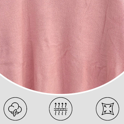 Women's Cozy Oversized Knit Sweater with Bow Pattern