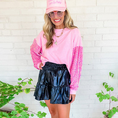🎅Christmas Pre-sale🎁Women’s Loose Fit Sequin Sweatshirt