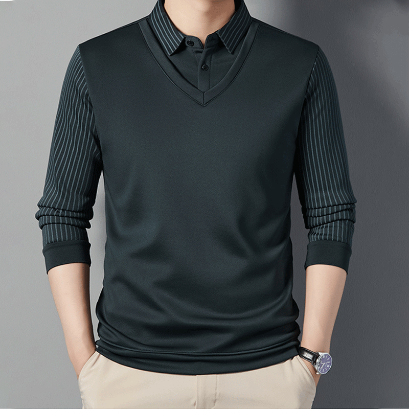🎅Christmas Sale - 49% OFF🎅 Men's Warm Faux Two-Piece Shirt
