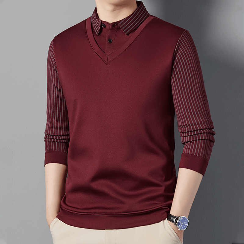 🎅Christmas Sale - 49% OFF🎅 Men's Warm Faux Two-Piece Shirt