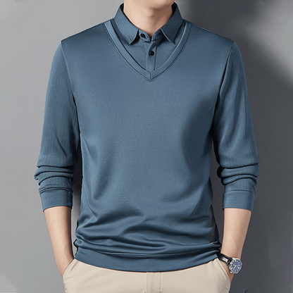 🎅Christmas Sale - 49% OFF🎅 Men's Warm Faux Two-Piece Shirt