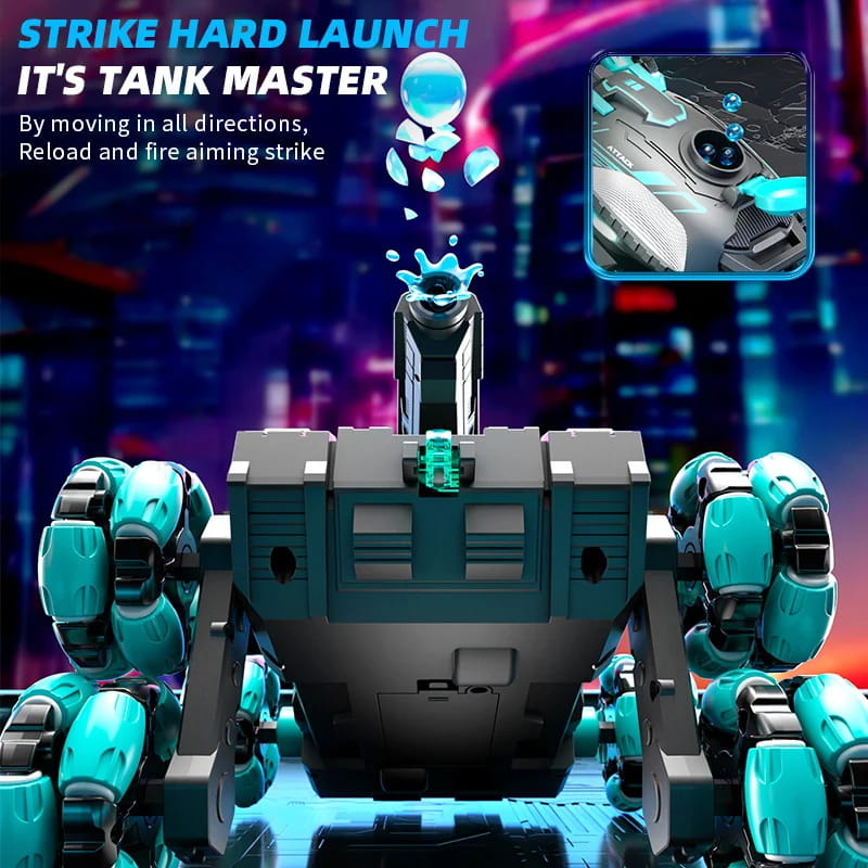🔥Remote Control Six-Wheel Tank - Transformable for Battle🏎️