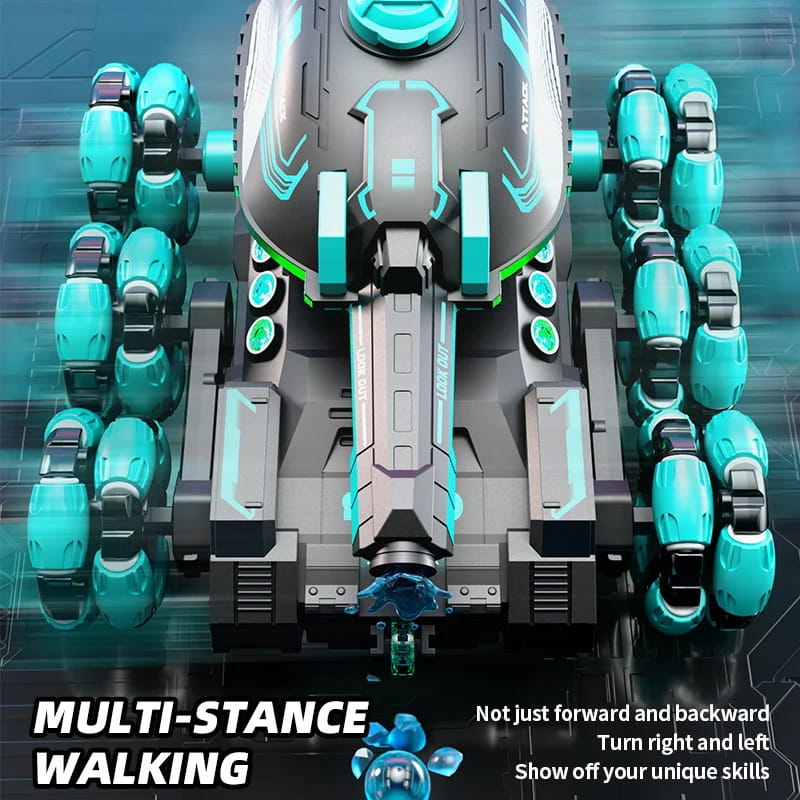 🔥Remote Control Six-Wheel Tank - Transformable for Battle🏎️