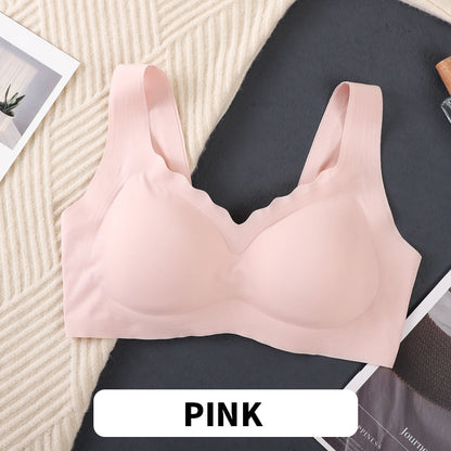 Wire-Free Seamless Bra with Detachable Pads