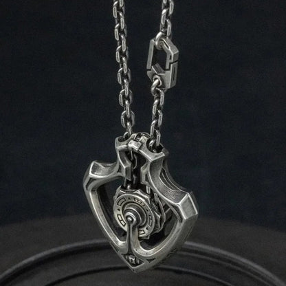 Mechanical Rotating Gear Retro Punk Necklace