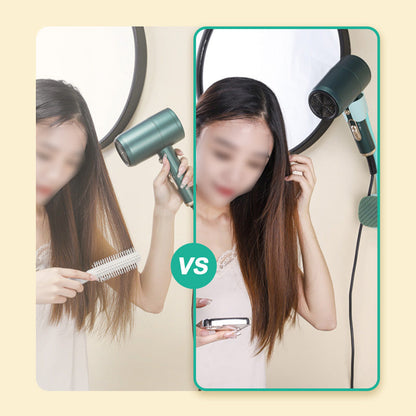 Wall Mounted Hands-Free Hair Dryer Holder with Adjustable Bracket