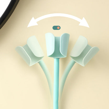 Wall Mounted Hands-Free Hair Dryer Holder with Adjustable Bracket