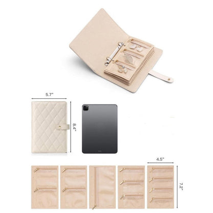 🔥New Hot Selling❤️‍🔥Elegant Portable Checkered Jewelry Storage Bag