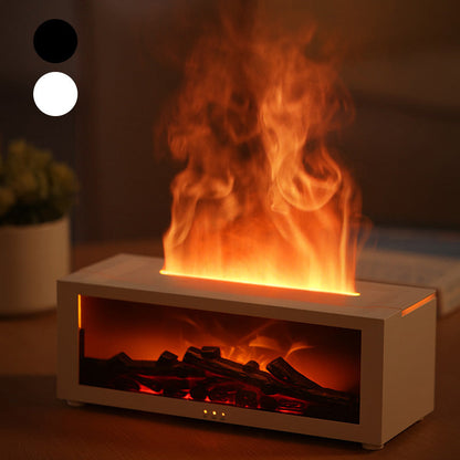 🔥 50% OFF – LAST DAY! 💦 Humidifier with fireplace effect – 7 LED colors and remote control, soothing atmosphere for home/office 🌙📦