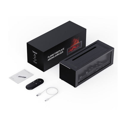 🔥 50% OFF – LAST DAY! 💦 Humidifier with fireplace effect – 7 LED colors and remote control, soothing atmosphere for home/office 🌙📦