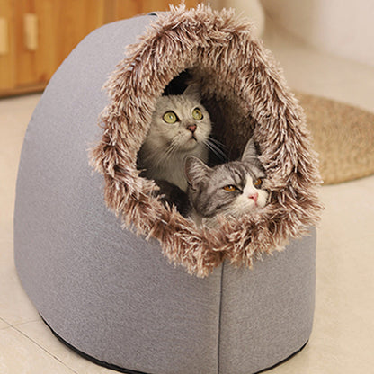 💥50% OFF🐾Winter Warm Pet Cave Bed