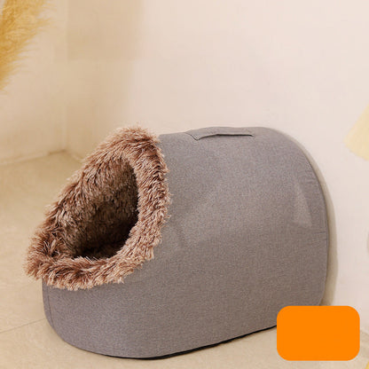 💥50% OFF🐾Winter Warm Pet Cave Bed
