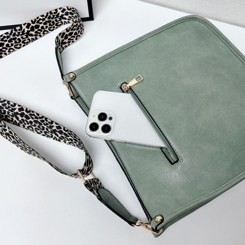 👜Colorful Straps Crossbody Leather Bags