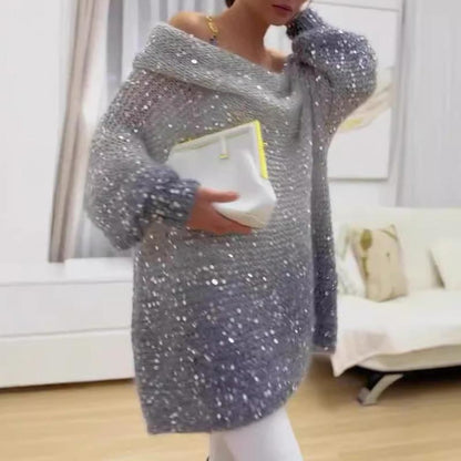 🔥2025 NEW SALES - 50% OFF🔥Women's Off-Shoulder Cozy Loose Sweater