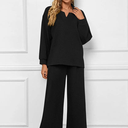 🌸New Arrival 50%OFF💖Women’s 2-Piece V-Neck Lounge Set with Pockets
