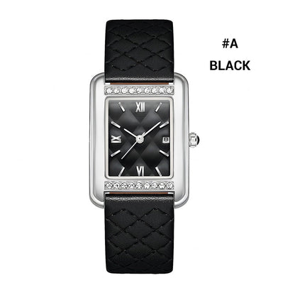 Women's Waterproof Rhinestones Rectangle Watch