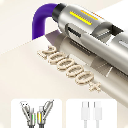 🔥4-in-1 USB Charging Cable mFish fast charging MAX 240W