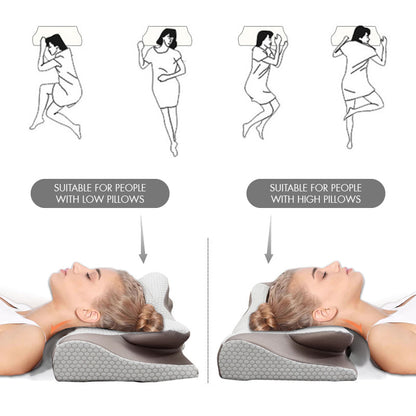🔥50% OFF🔥Cowhorn-shaped Breathable Memory Sponges Neck Care Pillow