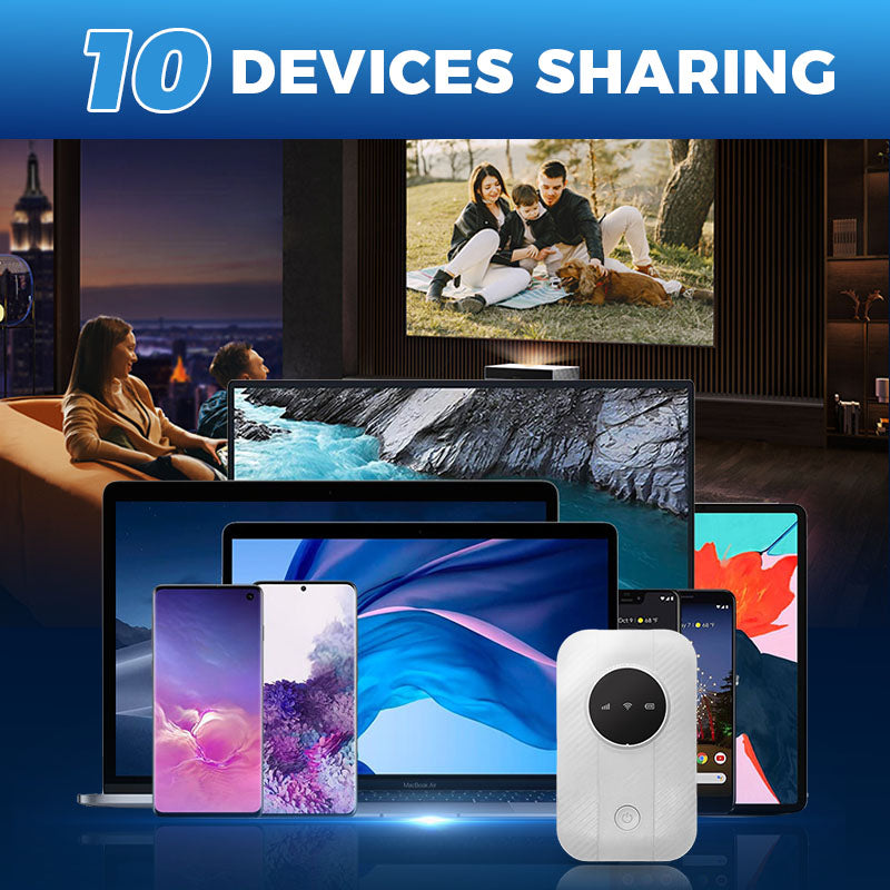 📶 2025 NEW PRODUCTS 60% OFF! ✨ Pocket 4G LTE Mobile Wi-Fi Router - Portable Hotspot with 10-Hour Battery & Global Compatibility for Travel & Remote Work 🌍