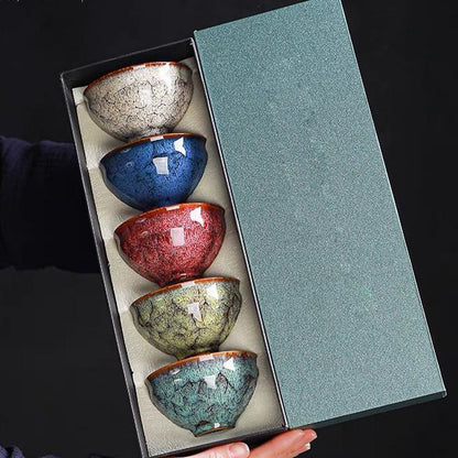 Traditional Ceramic Tea Cup Set