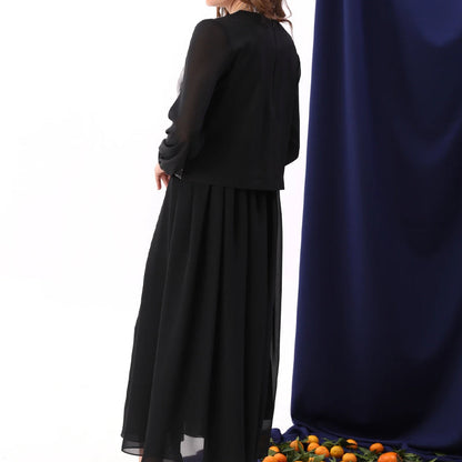 Women's Elegant Sequins Chiffon Dress
