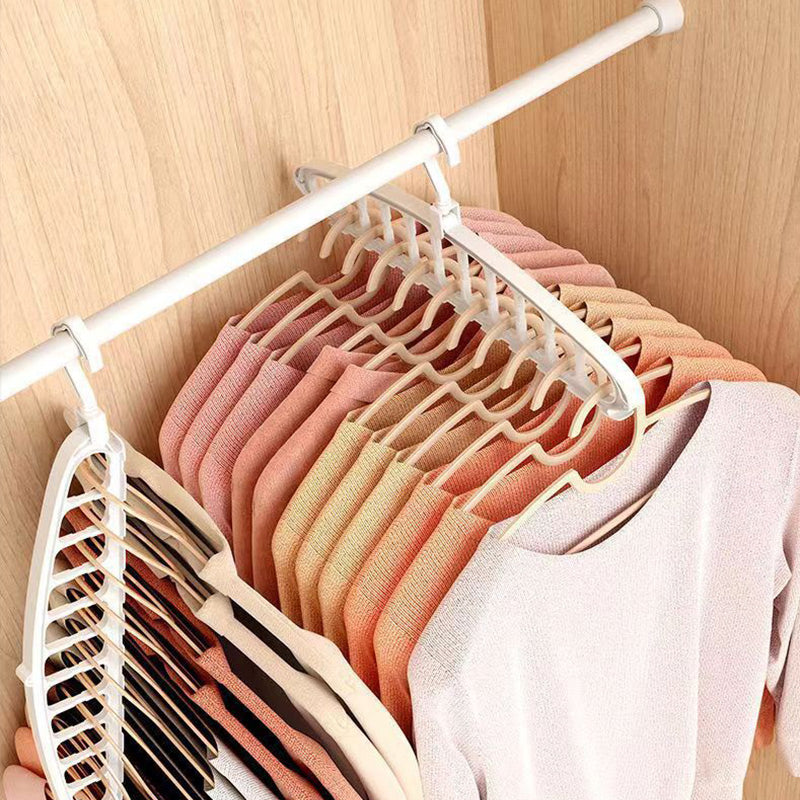 Multifunctional Foldable Clothes Hanger with 11-Hole