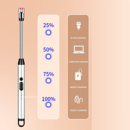 Windproof & Flameless Electric Candle Lighter with Flexible Neck