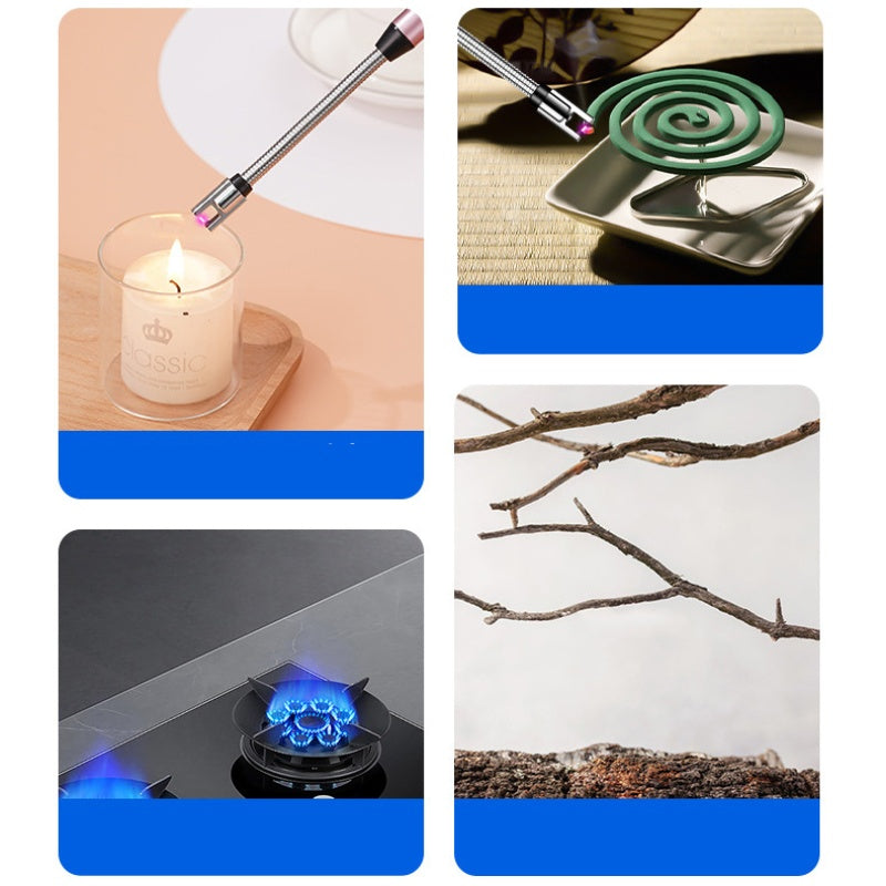 Windproof & Flameless Electric Candle Lighter with Flexible Neck