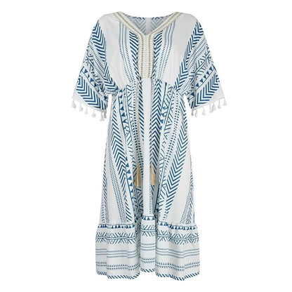 💃HOT SALE 49% OFF 💝2025 Ethnic New Style Casual printed V-neck dress