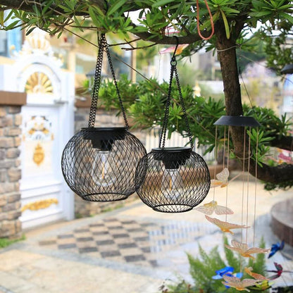 🎅Christmas Sale: 50% Off-💡🌟Retro Metal Solar Lanterns