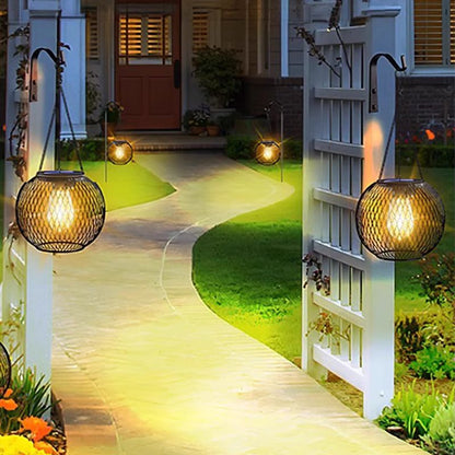 🎅Christmas Sale: 50% Off-💡🌟Retro Metal Solar Lanterns