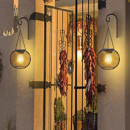 🎅Christmas Sale: 50% Off-💡🌟Retro Metal Solar Lanterns