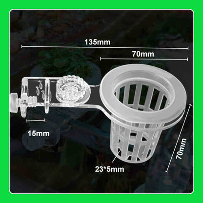 Multi-use Plant Hydroponic Transparent Clamp Basket