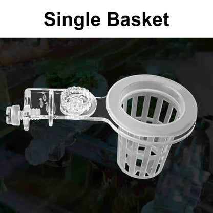 Multi-use Plant Hydroponic Transparent Clamp Basket