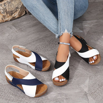 🔥Last Day Promotion 44% OFF - Women's Ultra Comfortable Slope Heel Orthopaedic Sandals