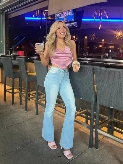 ⏰LAST DAY SPECIAL PRICE:￡17.99!!🔥Ultra High Rise Stretch Flare Jean