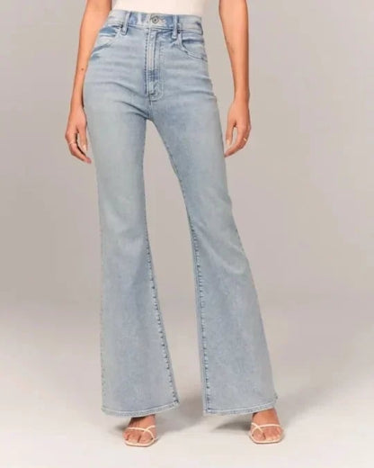 ⏰LAST DAY SPECIAL PRICE:￡17.99!!🔥Ultra High Rise Stretch Flare Jean