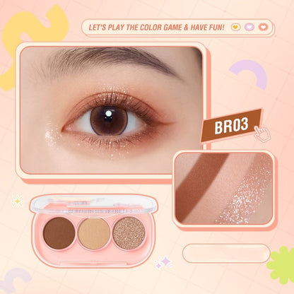 3 Color Eyeshadow Palette