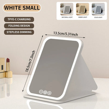LED Portable Folding Makeup Mirror