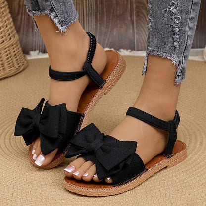 Women's Fashion Bow Flat Sandals