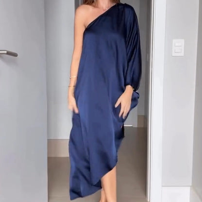 📣New Spring Styles 2025 👗 Asymmetric Sexy Loose Single-Shoulder Dress