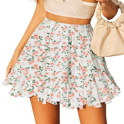 👗✨Women's High Waisted Ruffles Flared Mini Skirts