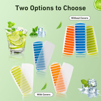 Long Ice Stick Tray Silicone with Lid
