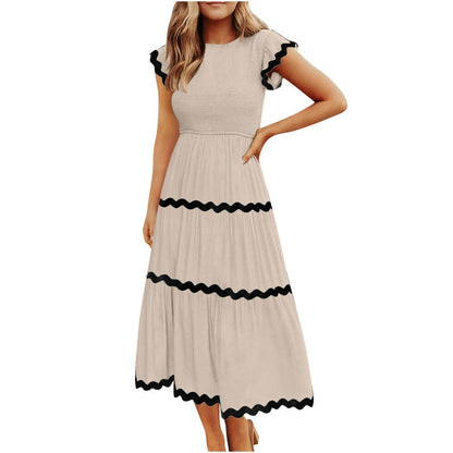 Women's Flowy Tiered Dress with Pockets