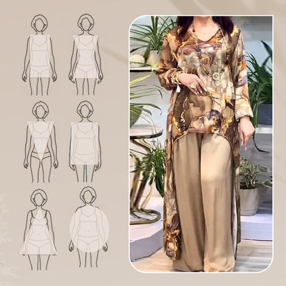 ❤️Higher Quality-❤️Women’s Trendy Print Top & Pants Two-Piece Set