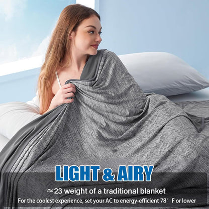 🔥🔥No more waking up in the heat-Summer Specials 50% OFF💕Cooling Blanket for Hot Sleepers🛏️